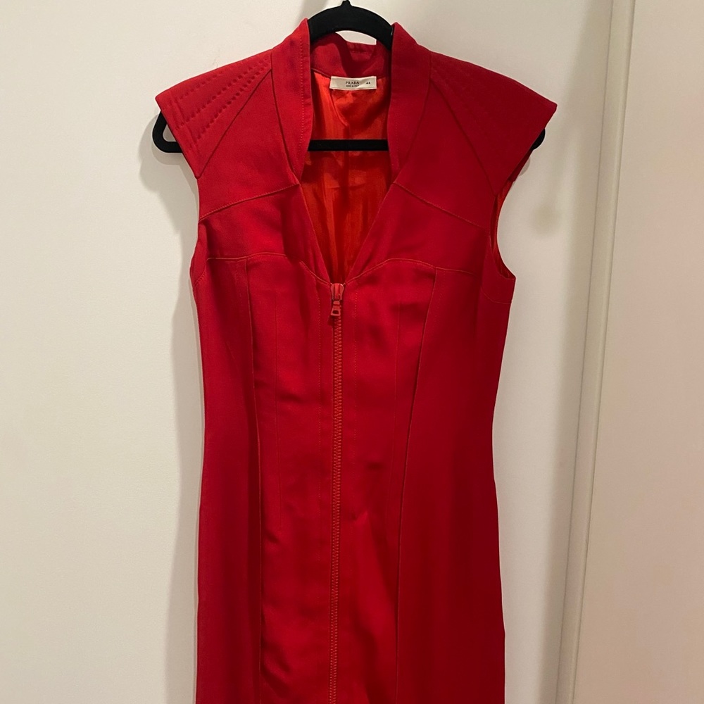 VINTAGE Prada Red Dress Sz 44